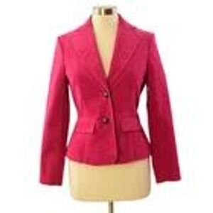 Womens Ruff Hewn Cotton Stretch Corduroy Pink Blazer Size S 2 Antique Buttons